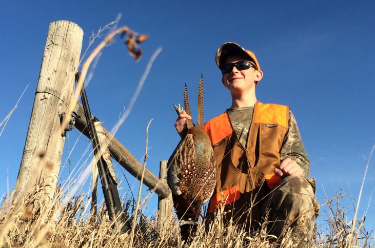 Zach pheasant hunting